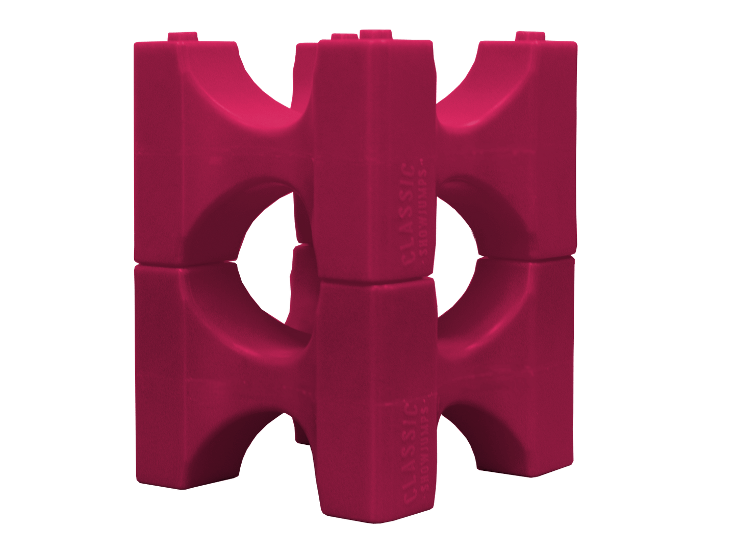 Classic Show Jumps Jump Blocks Burgundy Stackaletti - Set of 6