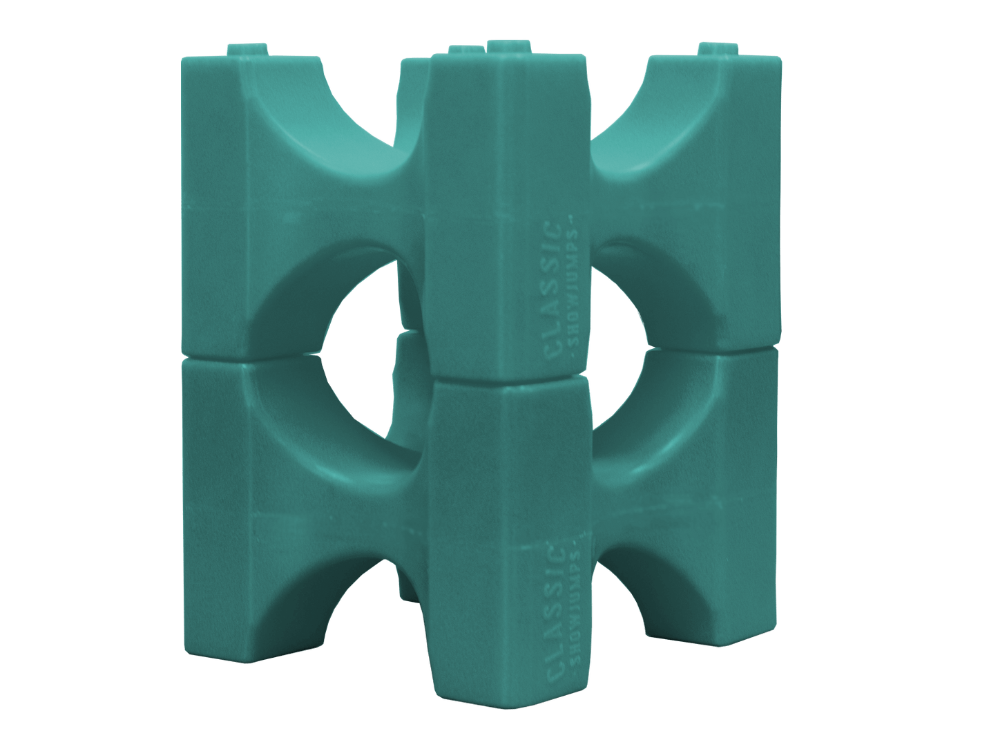 Classic Show Jumps Jump Blocks Dark Green Stackaletti - Set of 6