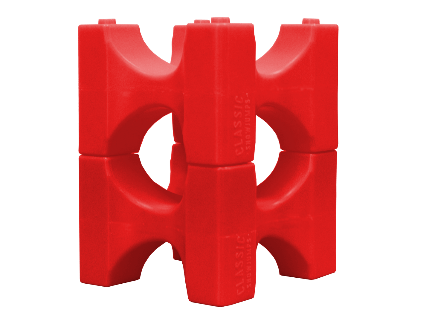 Classic Show Jumps Jump Blocks Light Red Stackaletti - Set of 6