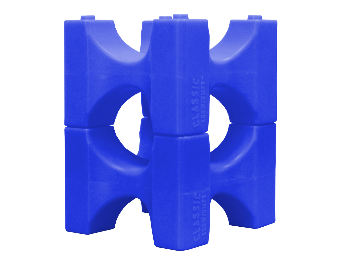 Classic Show Jumps Jump Blocks Mid Blue Stackaletti - Set of 6
