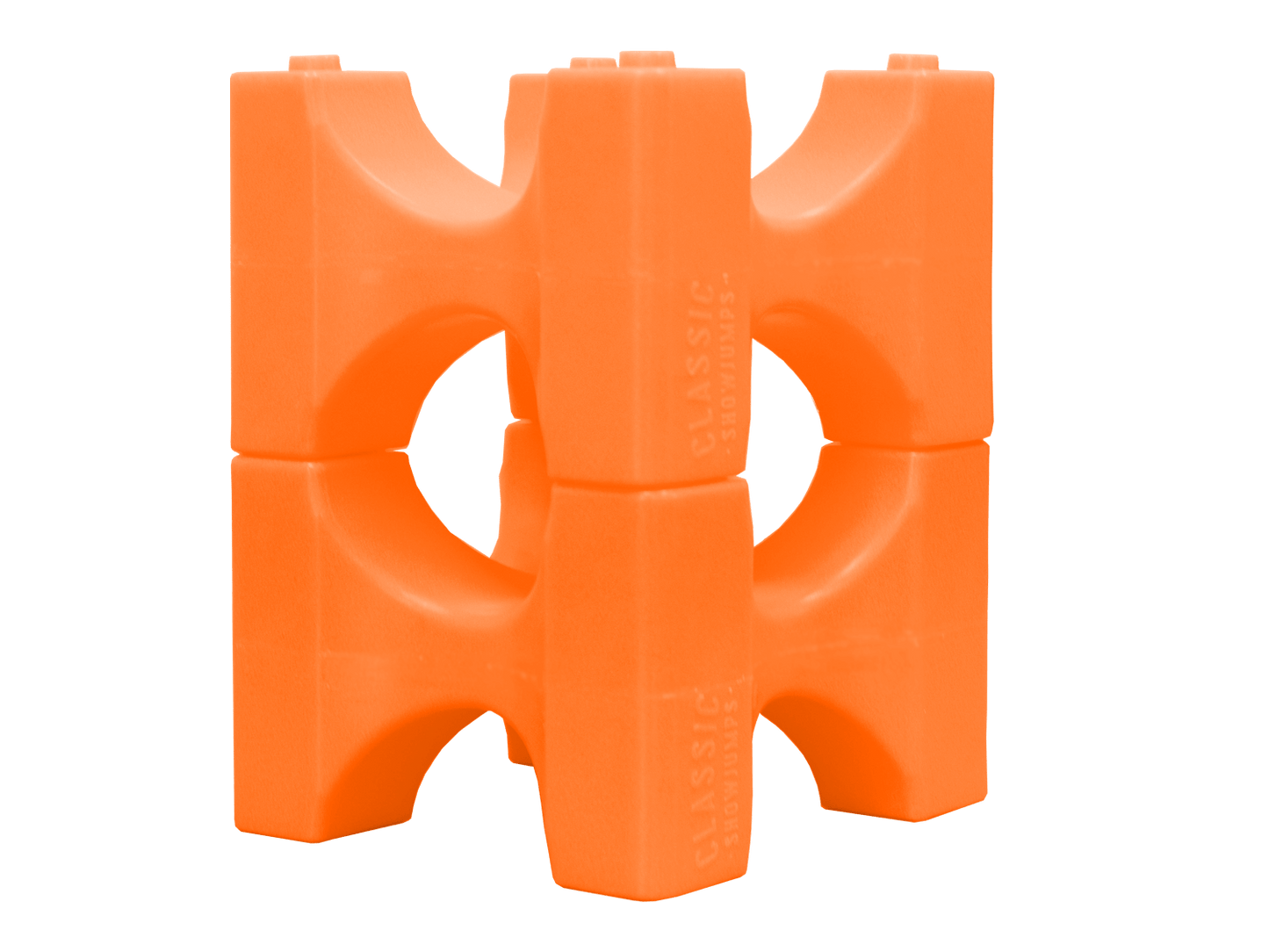 Classic Show Jumps Jump Blocks Orange Stackaletti - Set of 6