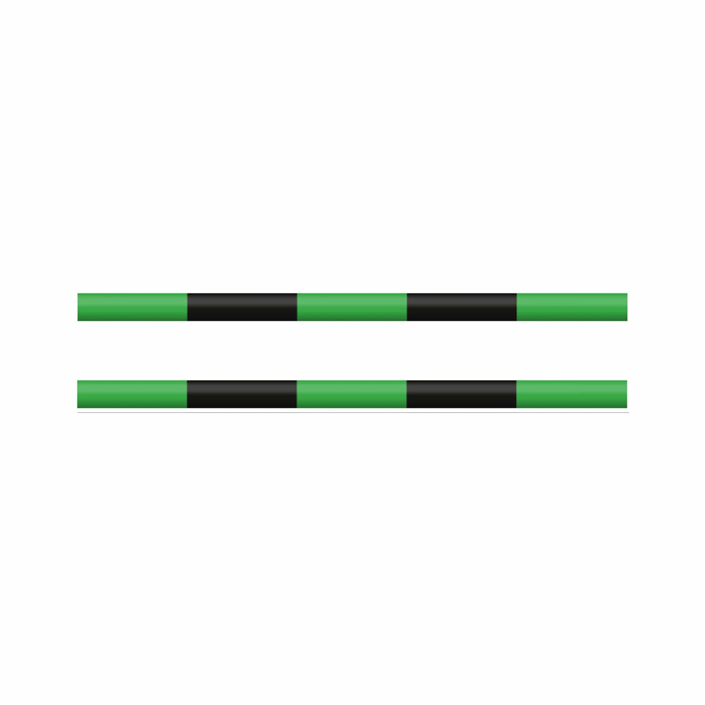 Copper Pony Poles Bright Green / Black Poles - 8' ft Wood (Set of 2)