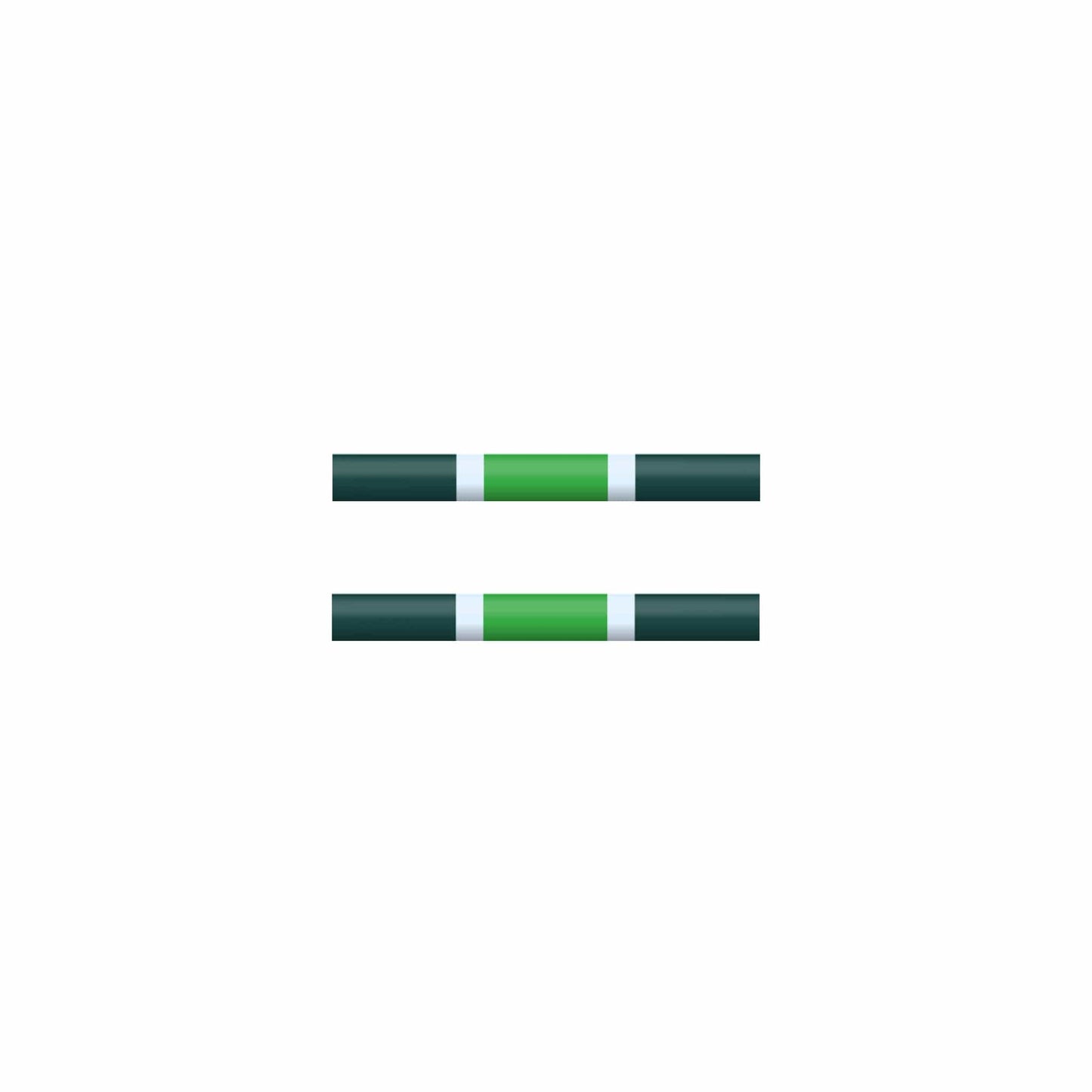 Copper Pony Poles Dark + Light Green Poles - 4' ft Wood Mini Poles (Set of 2)
