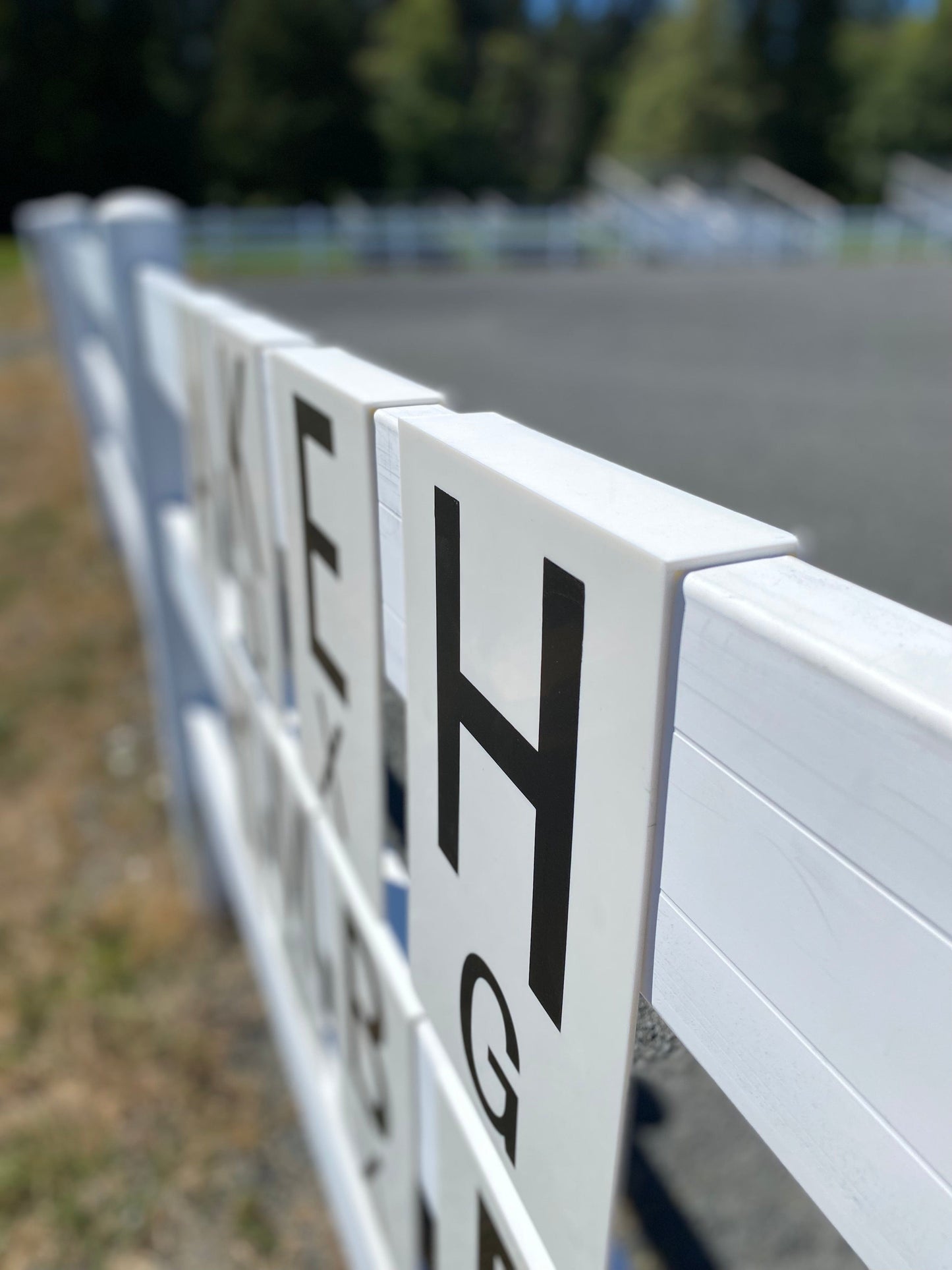 Copper Pony Poles Dressage Dressage Rail Letters (Set of 12)
