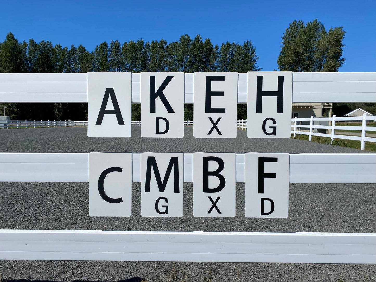 Copper Pony Poles Dressage Dressage Rail Letters (Set of 8)