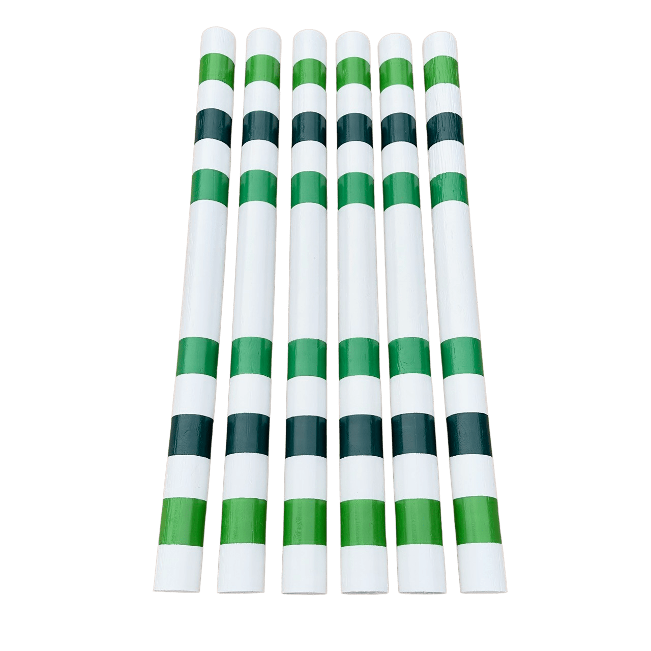 Copper Pony Poles Jolly + Shamrock + Lucky Green Poles - 4' ft wood (set of 6)