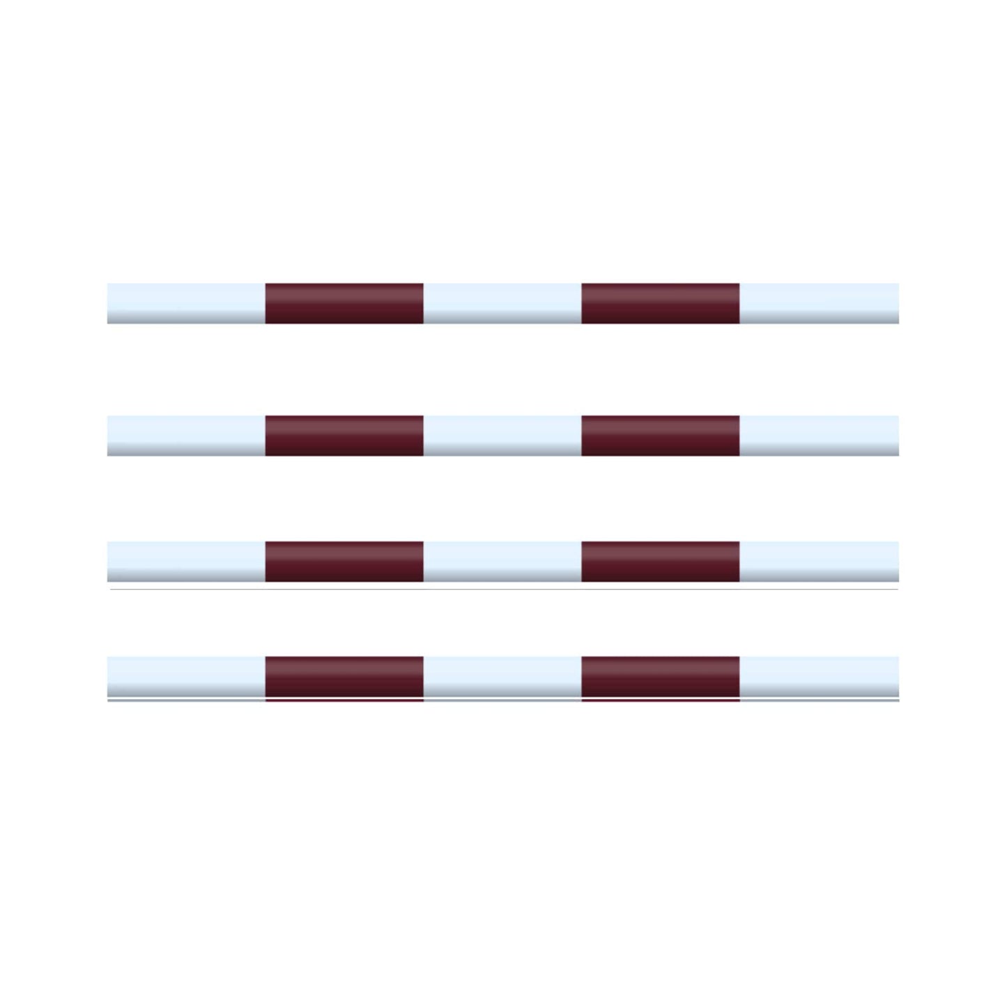 Copper Pony Poles Jump Poles Claret (*Jump 4 Joy match) Poles - 8' ft wood (Set of 4)