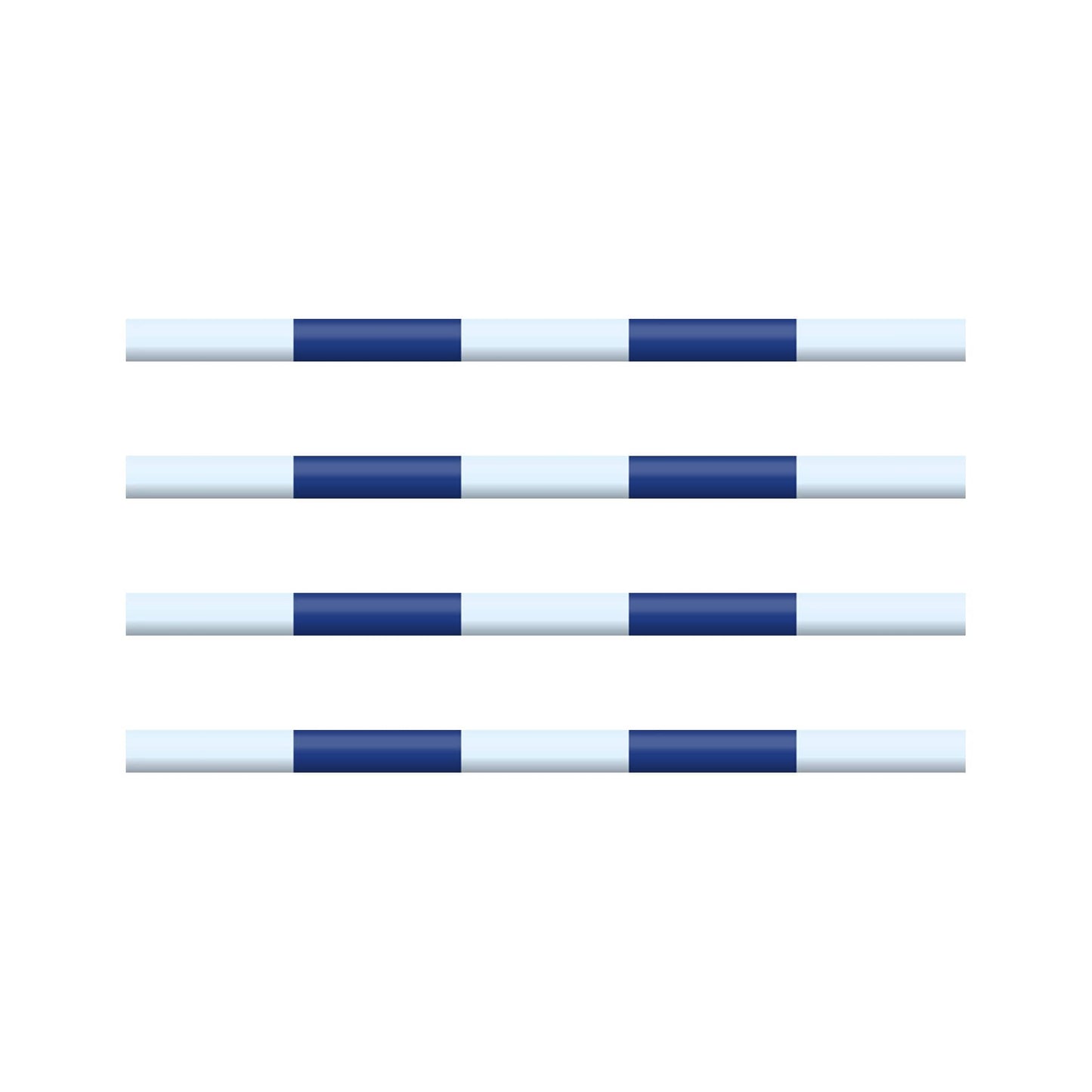 Copper Pony Poles Jump Poles Dark Blue Poles - 8' ft wood (Set of 4)