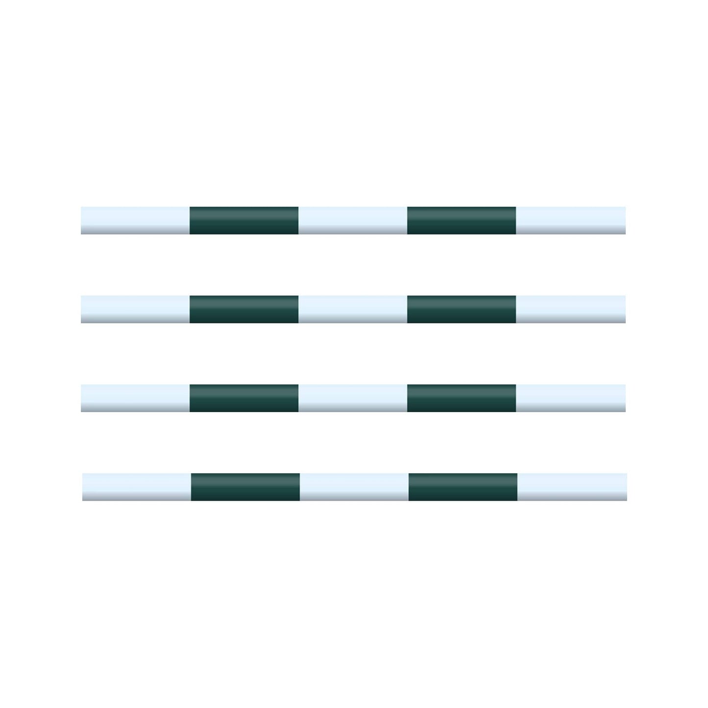 Copper Pony Poles Jump Poles Dark Green Poles - 8' ft wood (Set of 4)