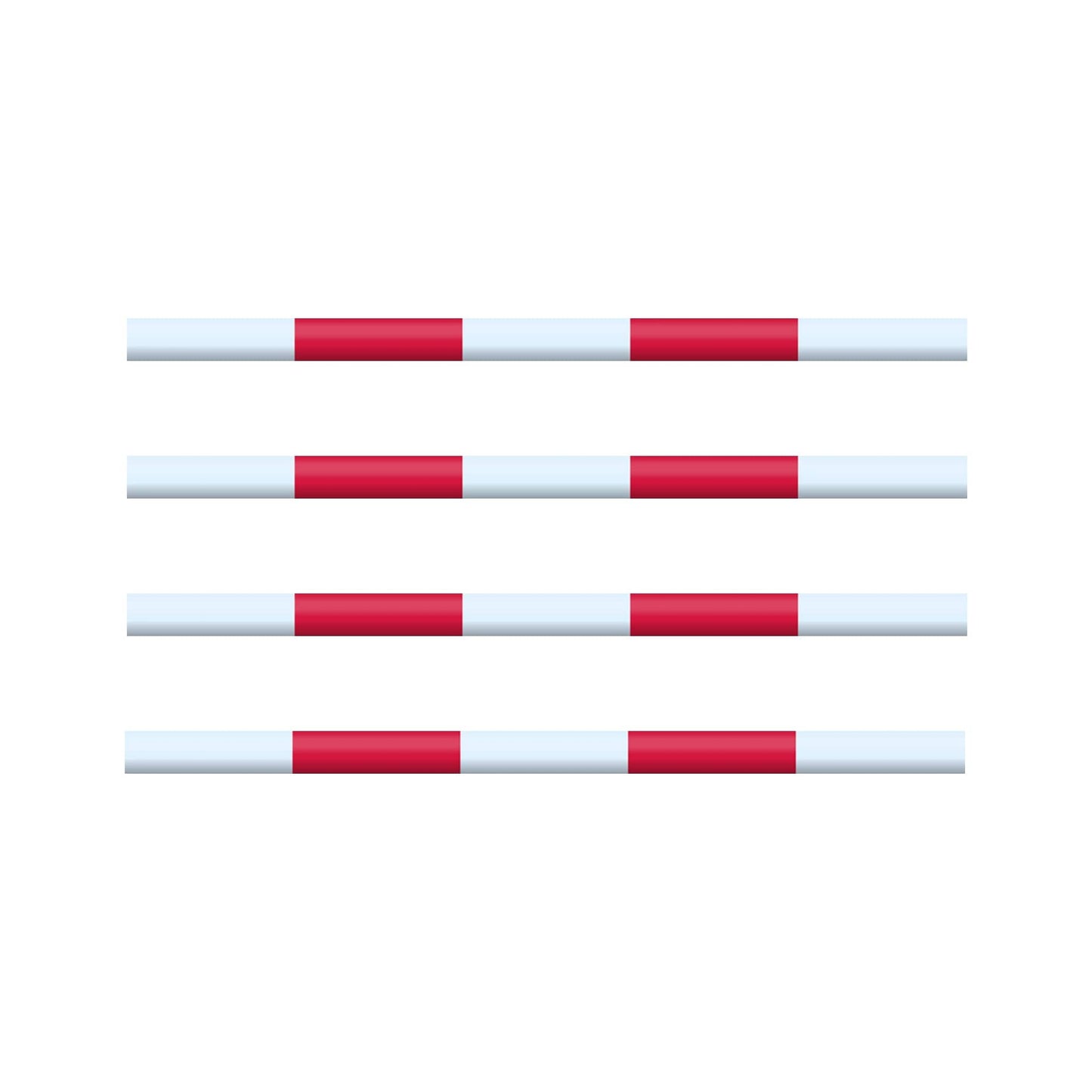 Copper Pony Poles Jump Poles Light Red Poles - 8' ft wood (Set of 4)