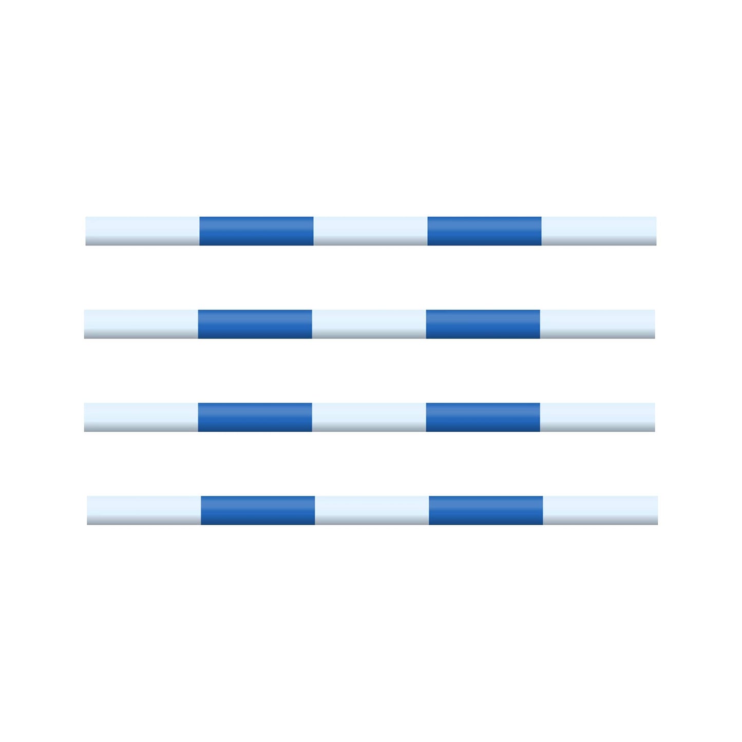 Copper Pony Poles Jump Poles Mid Blue Poles - 8' ft wood (Set of 4)