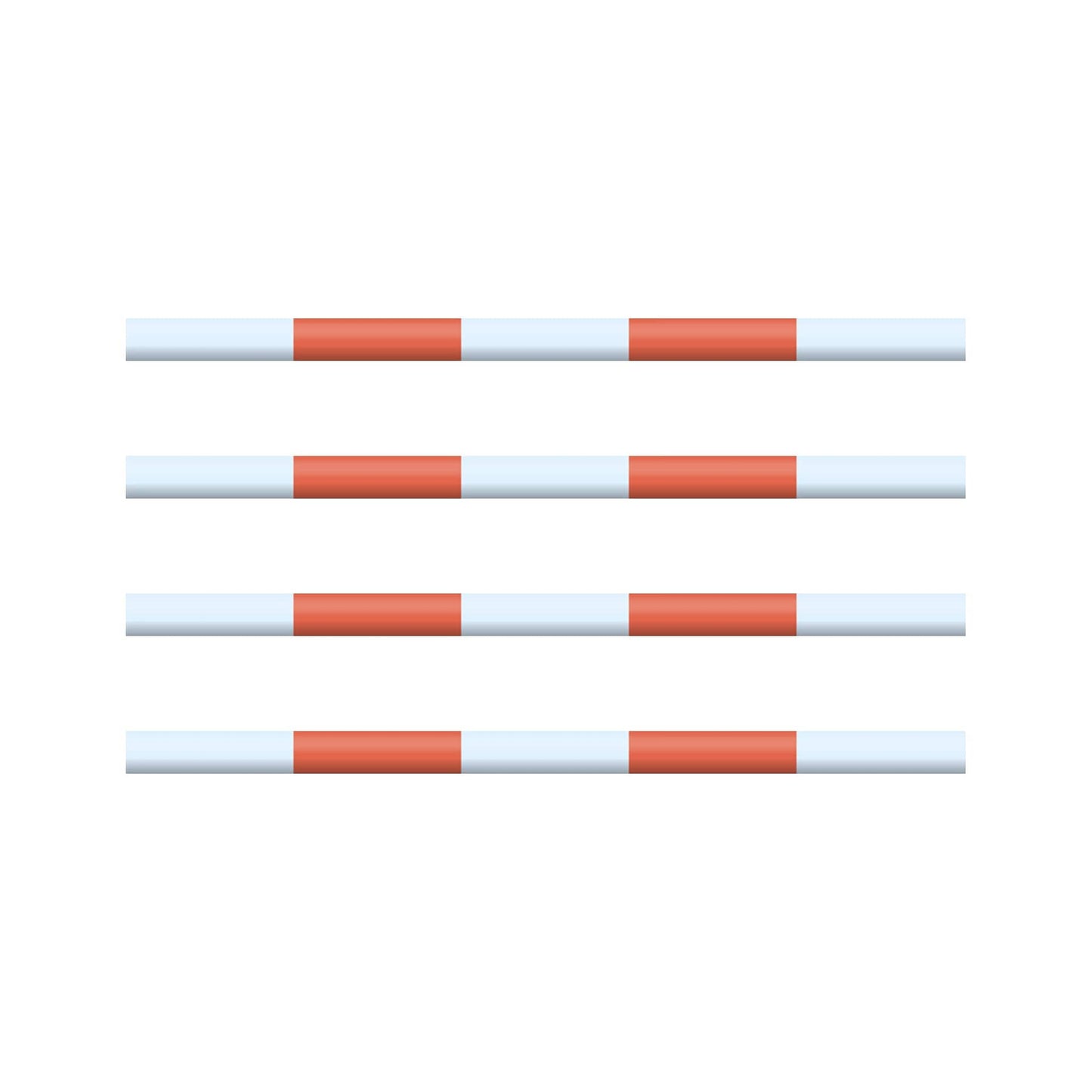Copper Pony Poles Jump Poles Orange Poles - 8' ft wood (Set of 4)