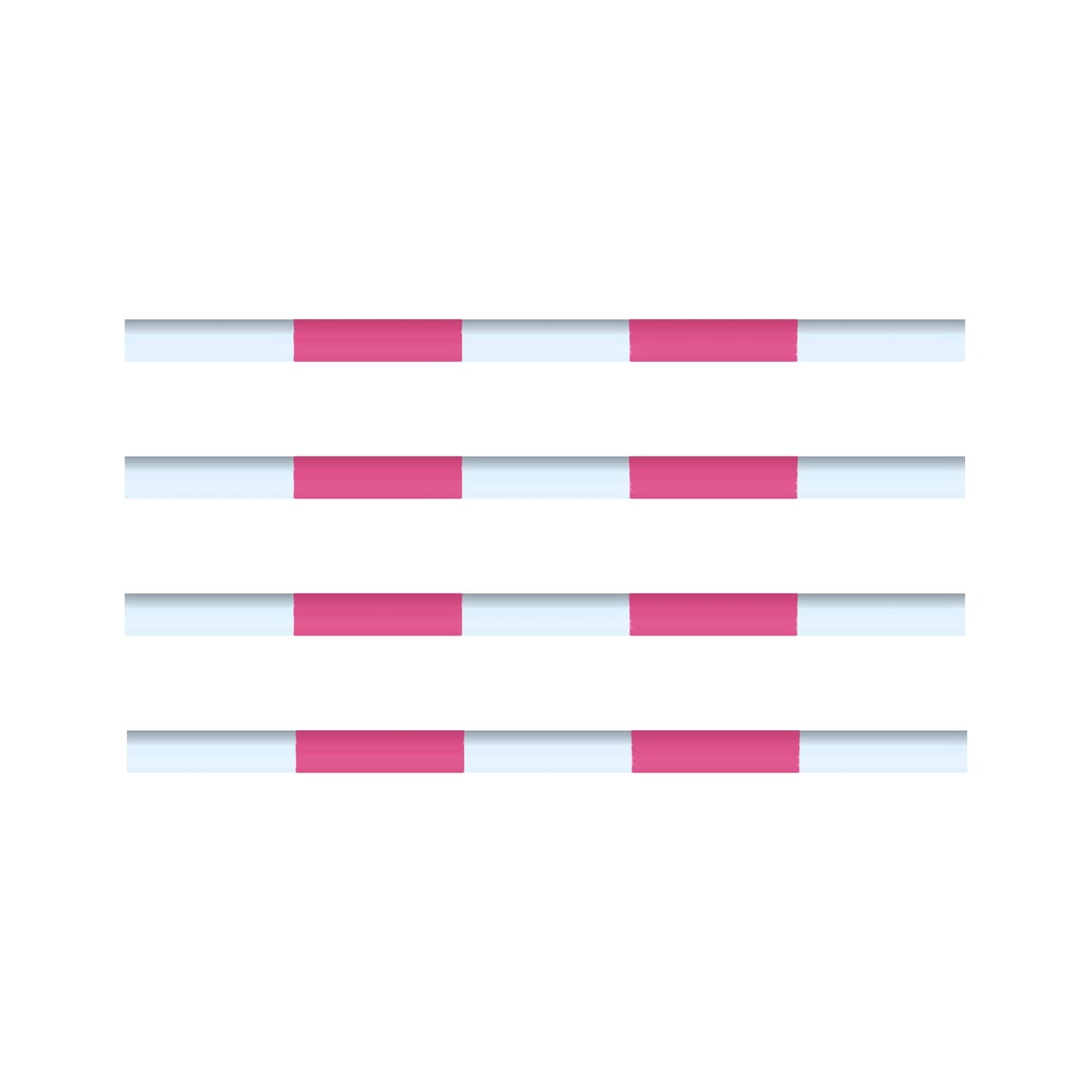 Copper Pony Poles Jump Poles Pink (*Classic Show Jumps match) Poles - 8' ft wood (Set of 4)