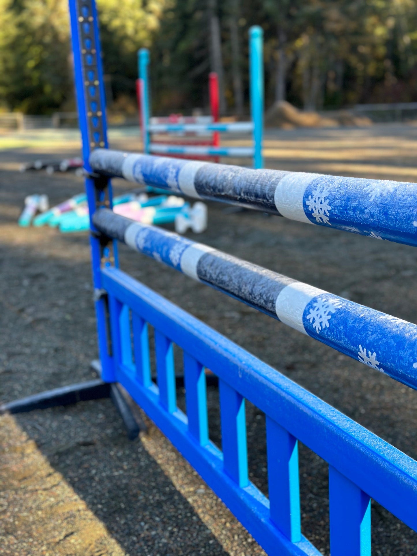Copper Pony Poles Jump Poles Poles - 8' ft wood (Set of 2)