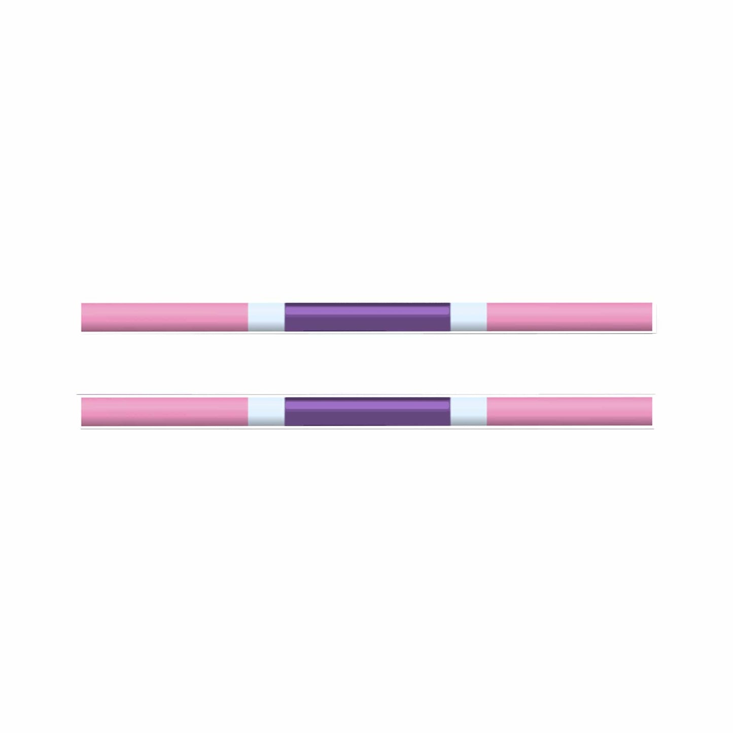 Copper Pony Poles Pink / White / Light Purple Poles - 8' ft Wood (Set of 2)