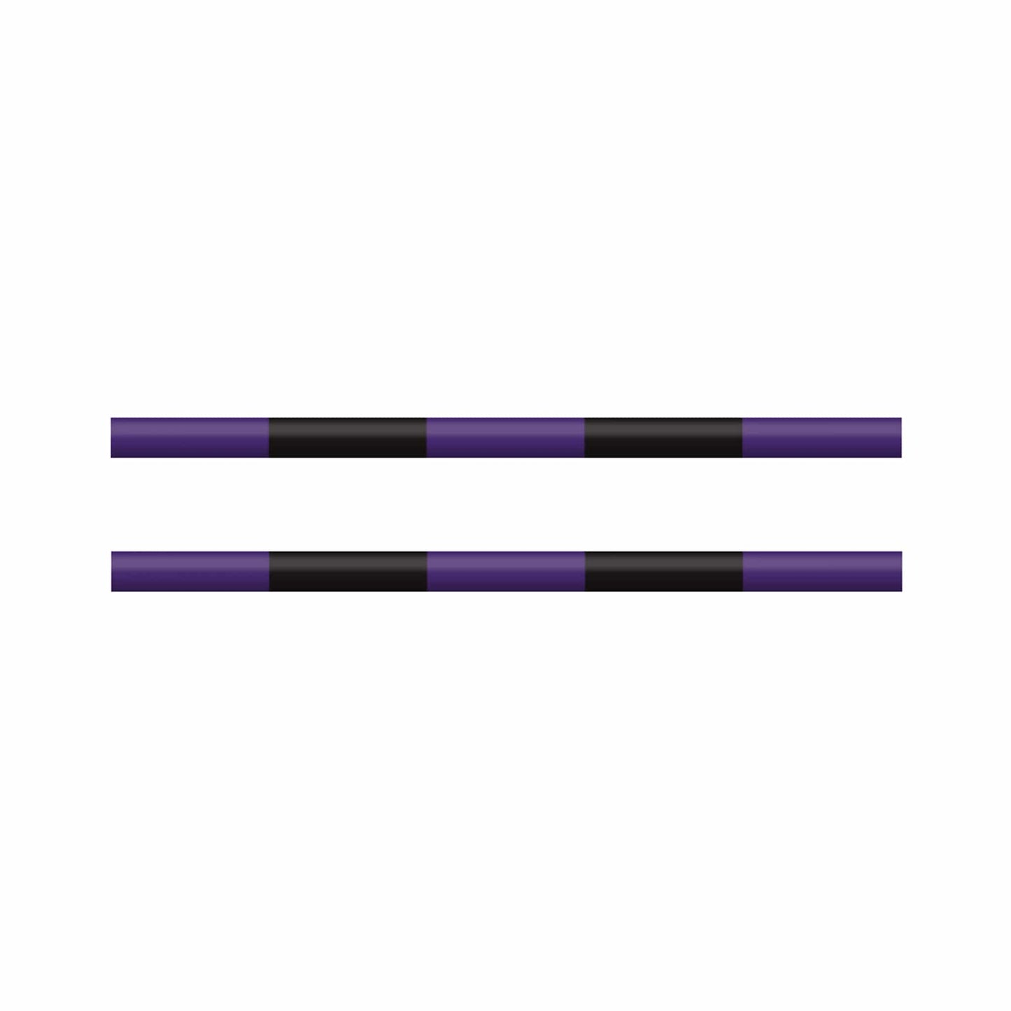 Copper Pony Poles Purple / Black Poles - 8' ft Wood (Set of 2)