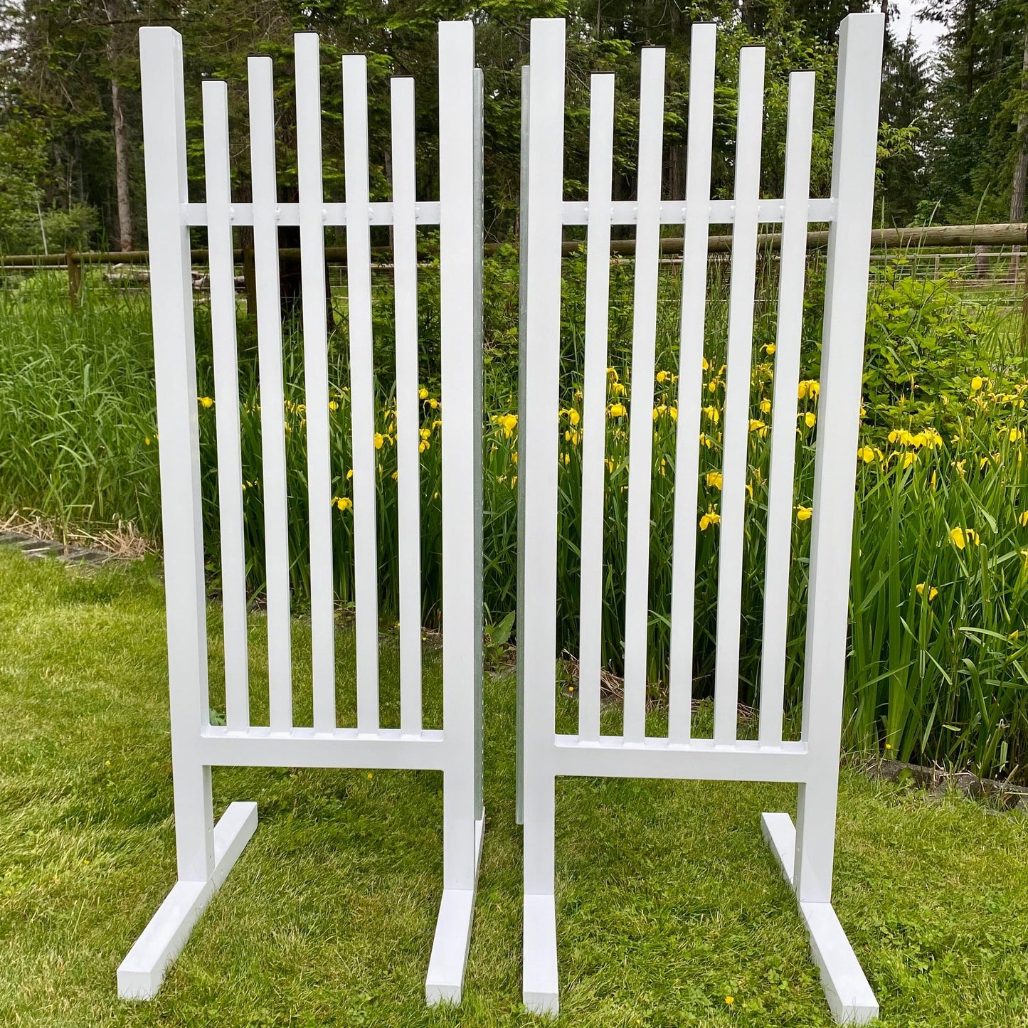 Hope Horse Jump Standards Aluminum Wing Standards - 5.5' Tall Set
