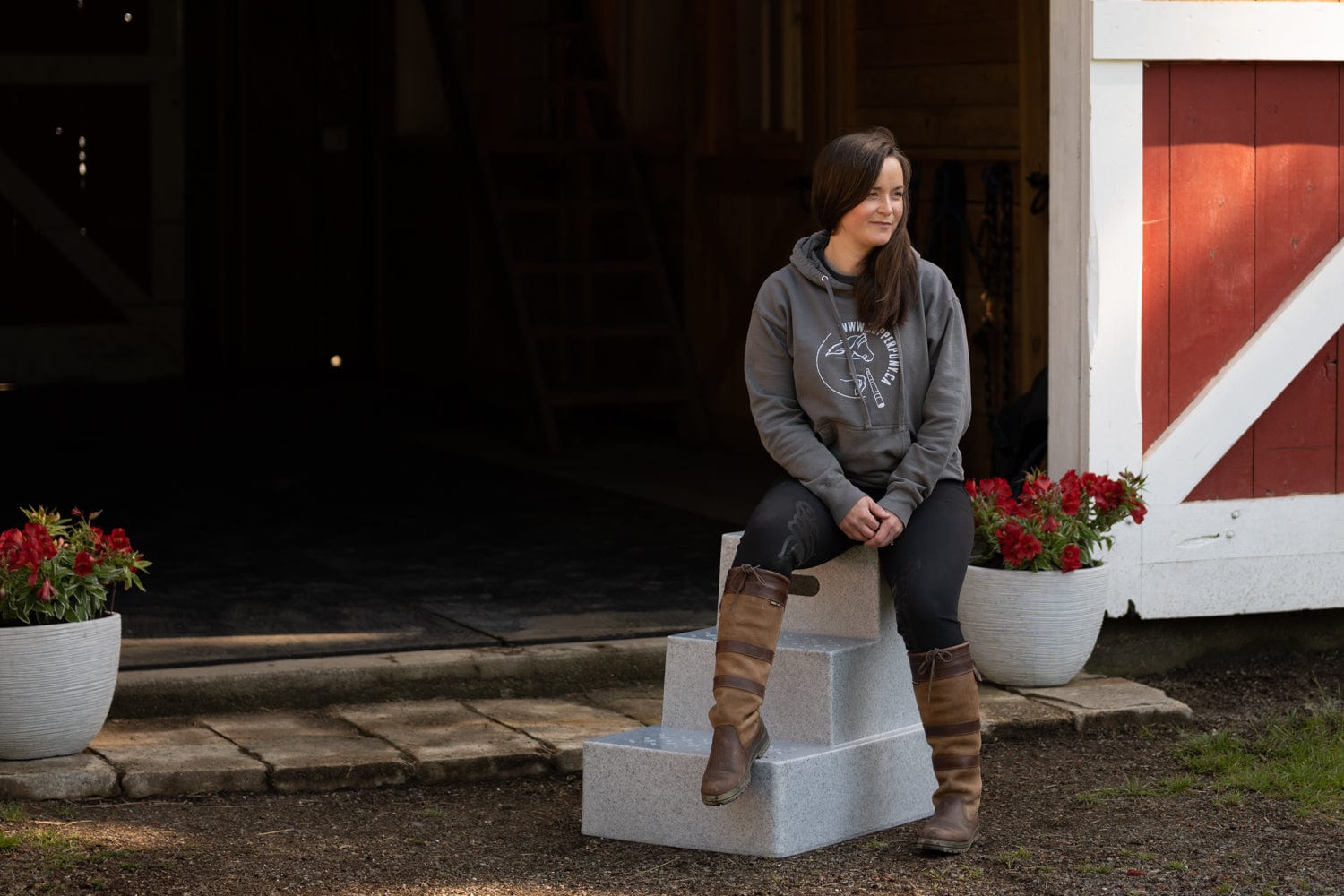 Classic Show Jumps Arena Accessories 3 Step Standard Mounting Block