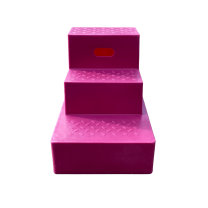 Classic Show Jumps Arena Accessories Raspberry Mounting Block - 3 Step