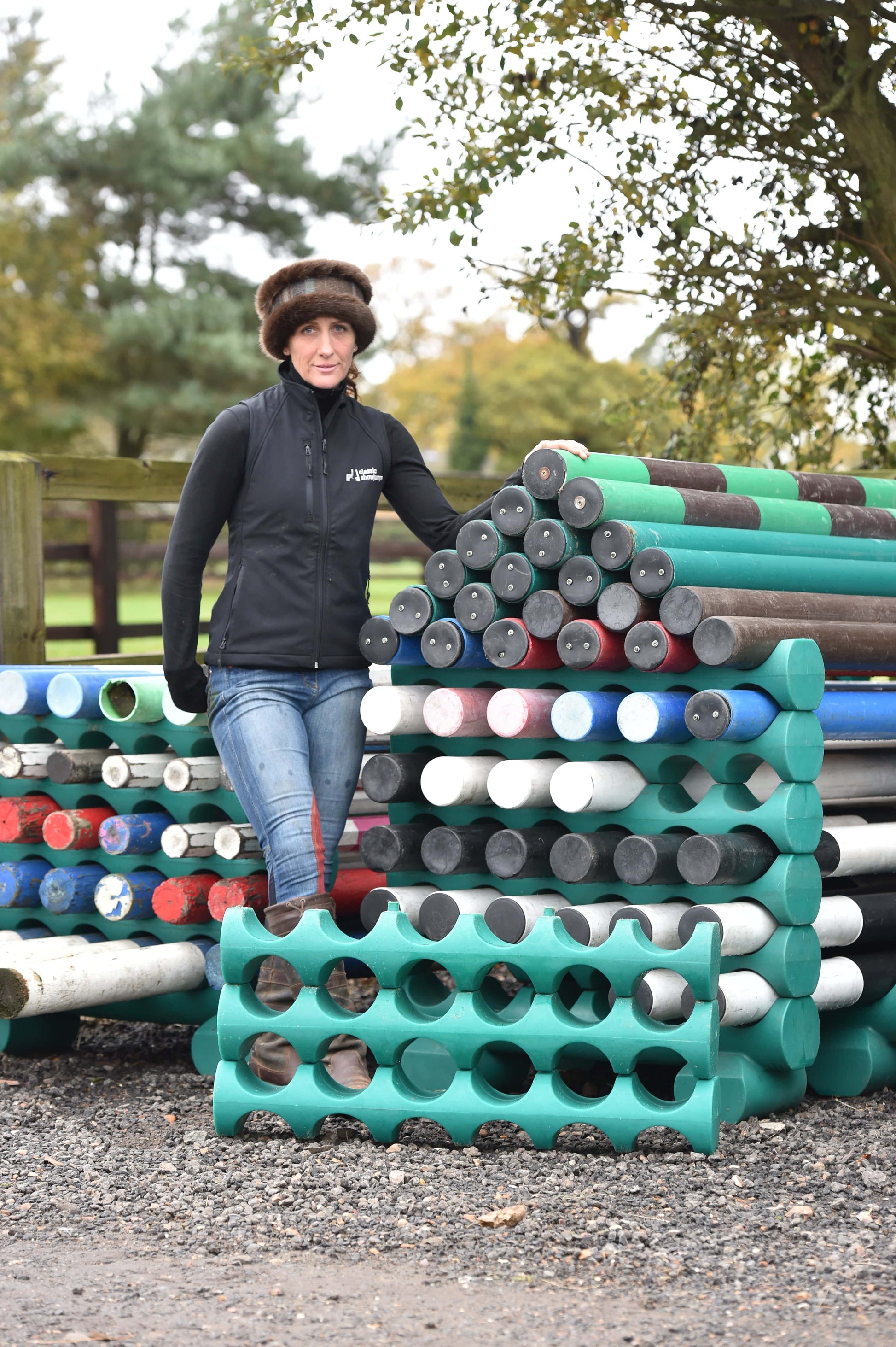 Classic Show Jumps Equestrian Pole Tidy Storage - Top