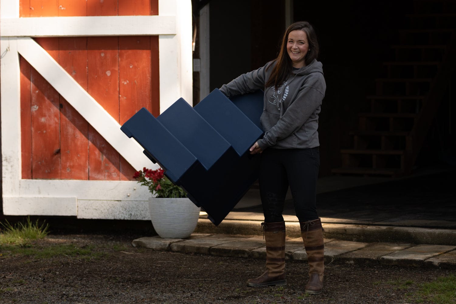 4 Step Heavy Duty Mounting Block – Copper Pony Poles