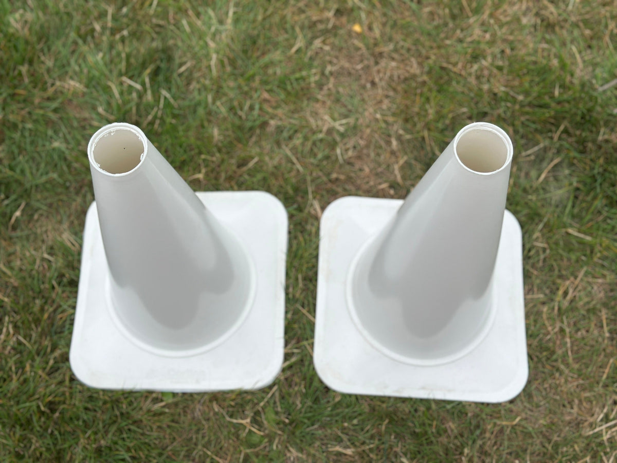 Copper Pony Poles Arena Accessories White Training Cone Pair - 18" (White)
