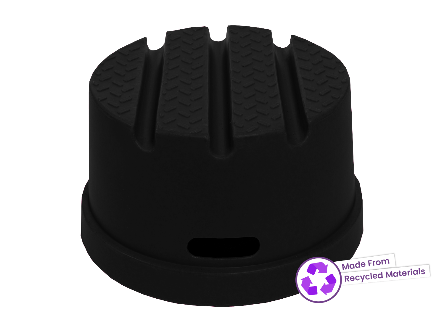 Copper Pony Poles Black 1 Step Round Grooming Block
