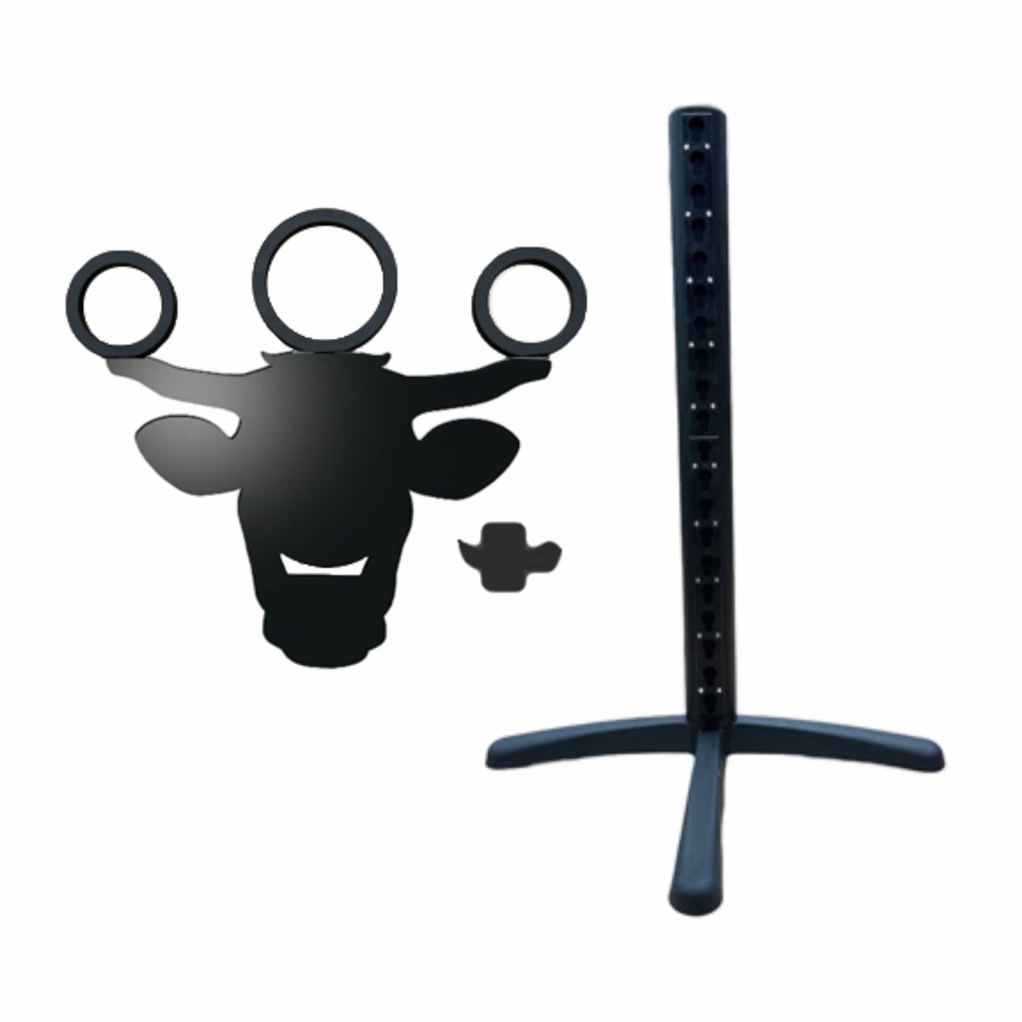 Copper Pony Poles Bundle Black Silhouette Competition Bull Obstacle (with stand)