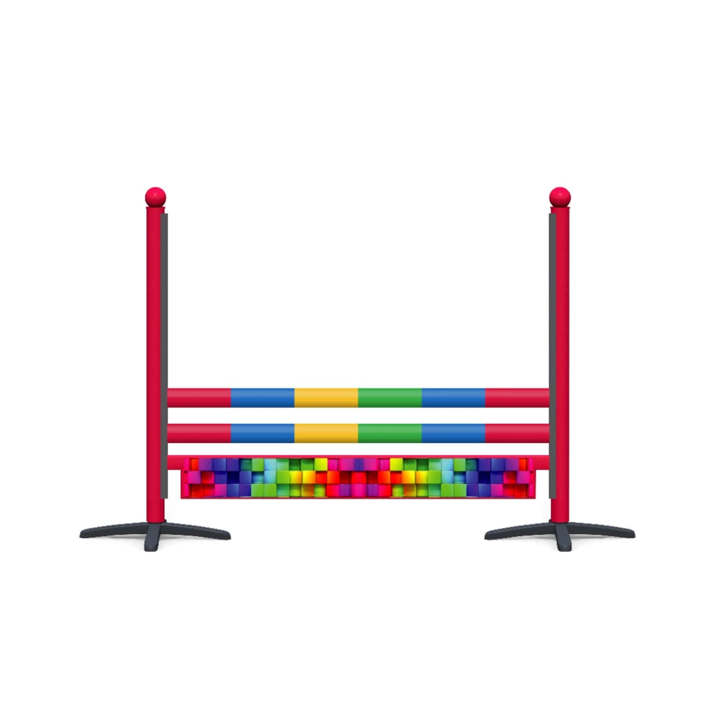 Copper Pony Poles Bundle Rainbow Cubes 8' ft Plank Jump