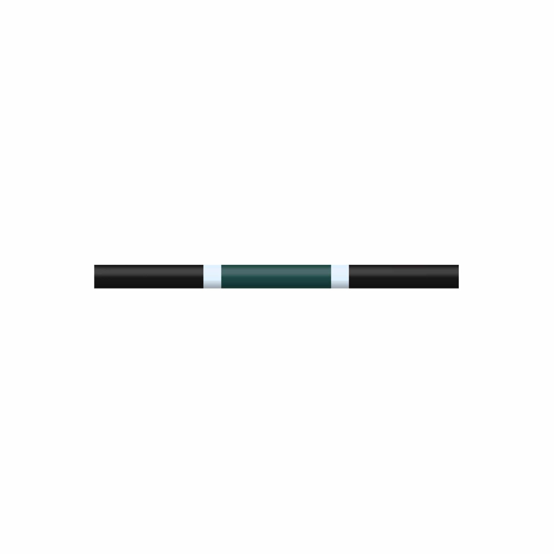 Copper Pony Poles Dark Green / Black Poles - 6.5' ft Zero Maintenance / Polymer Wrapped Wood (Set of 4)