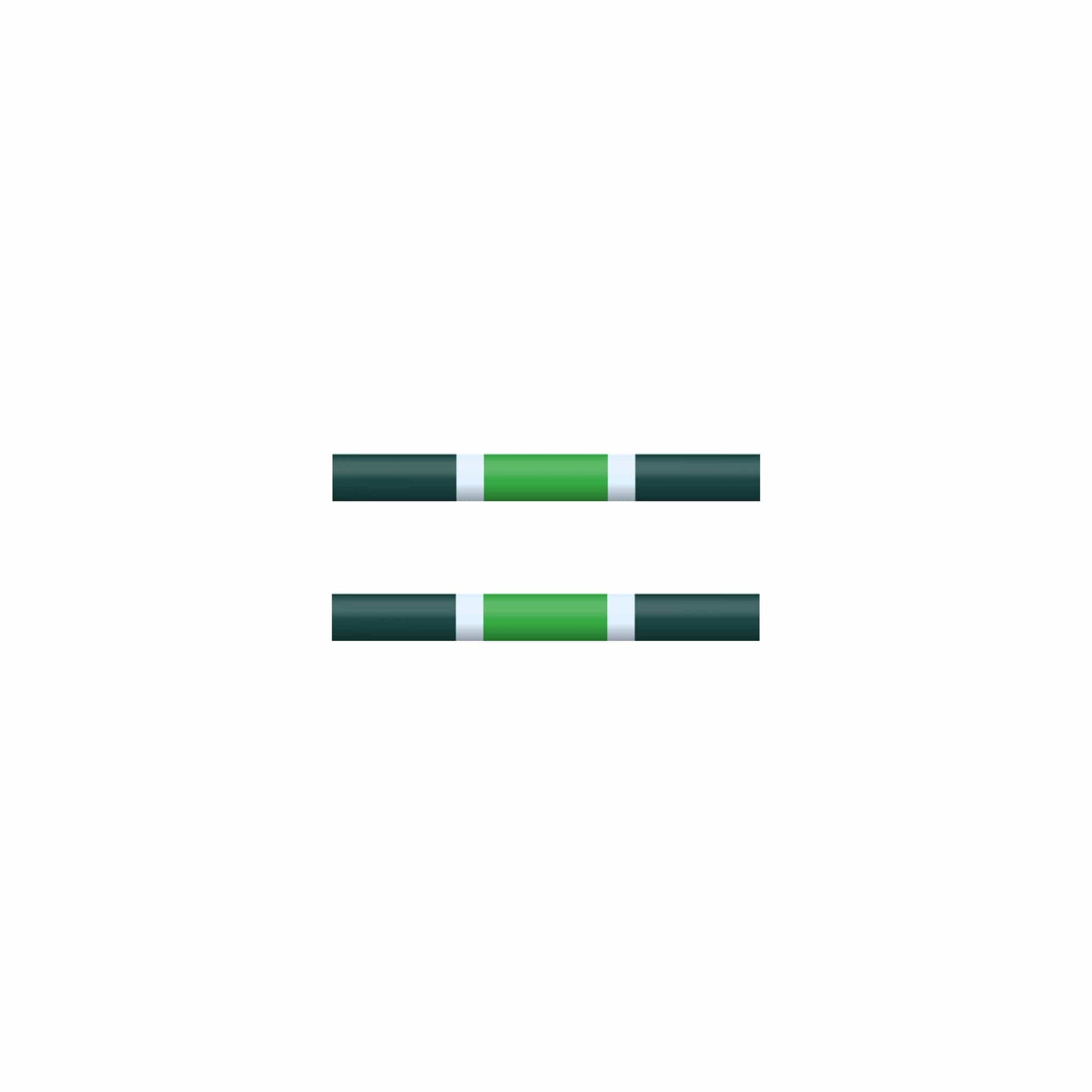 Copper Pony Poles Dark + Light Green Poles - 4' ft Wood Mini Poles (Set of 2)