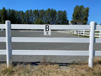Copper Pony Poles Dressage Dressage Rail Letters (Set of 12)