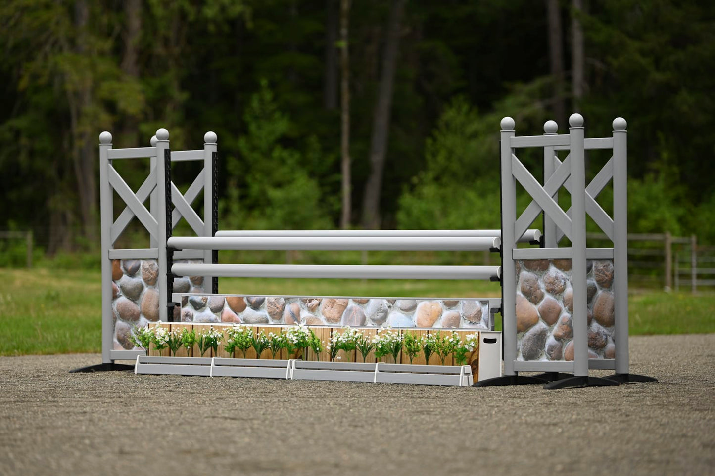 Copper Pony Poles Flower Lines - Set