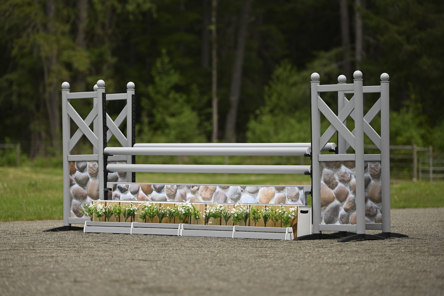 Copper Pony Poles Flower Lines - Set