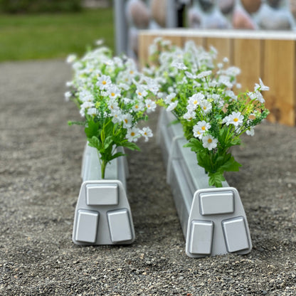 Copper Pony Poles Flower Lines - Set