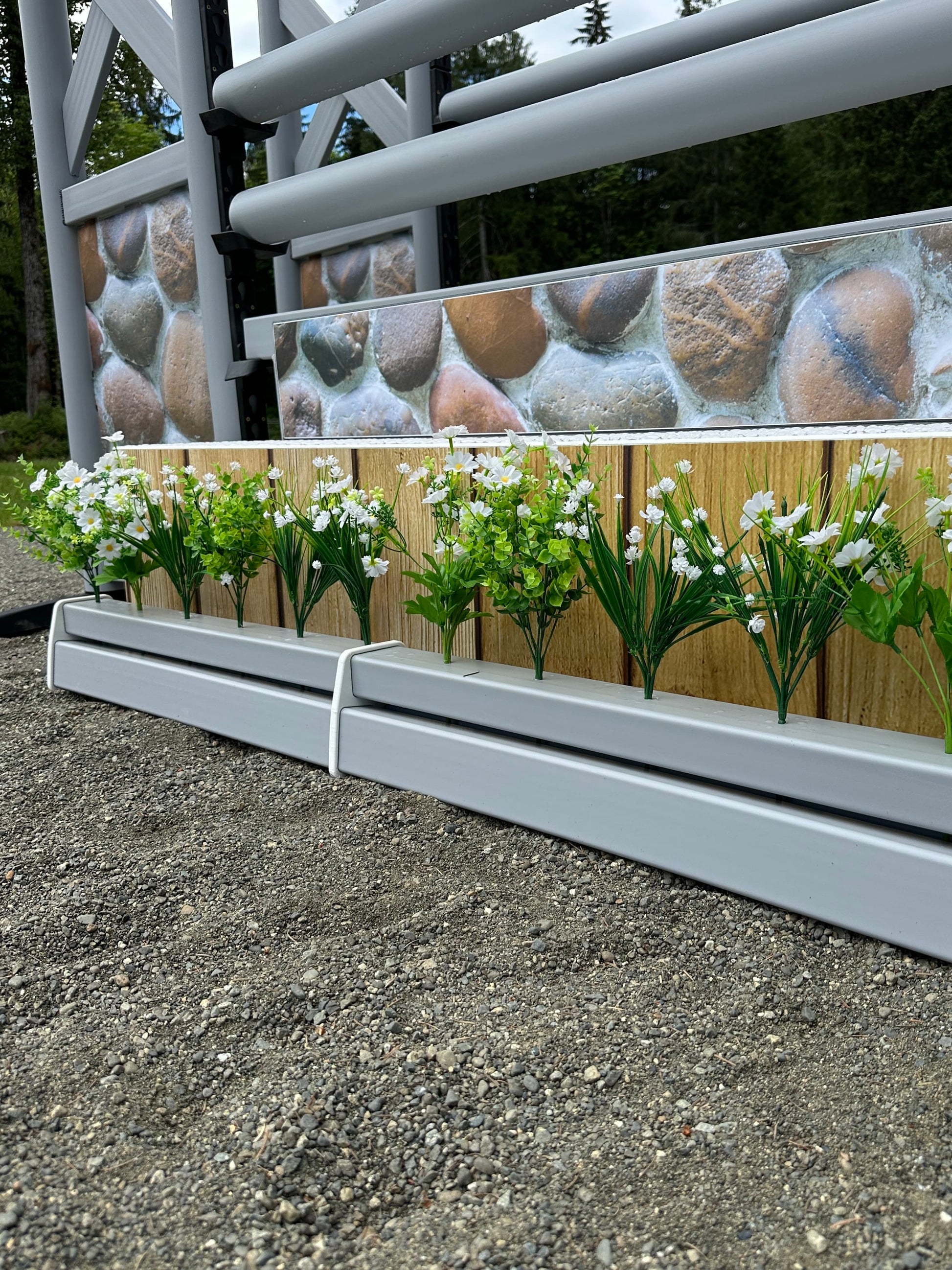 Copper Pony Poles Flower Lines - Set