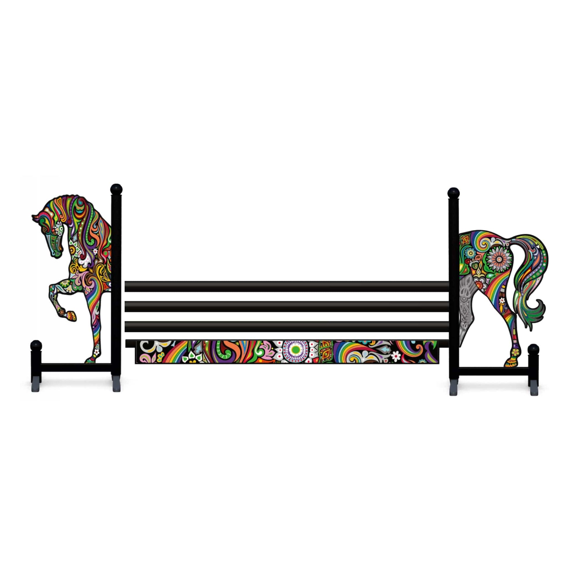 Copper Pony Poles Illustrated Horse Jump - 10' ft