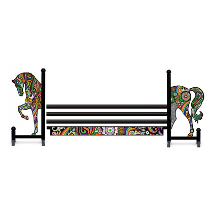 Copper Pony Poles Illustrated Horse Jump - 10' ft