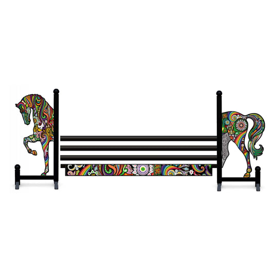 Copper Pony Poles Illustrated Horse Jump - 10' ft