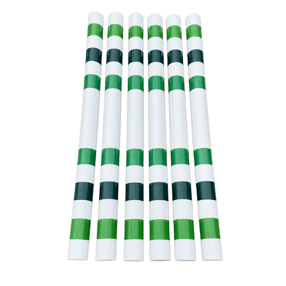 Copper Pony Poles Jolly + Shamrock + Lucky Green Poles - 4' ft wood (set of 6)