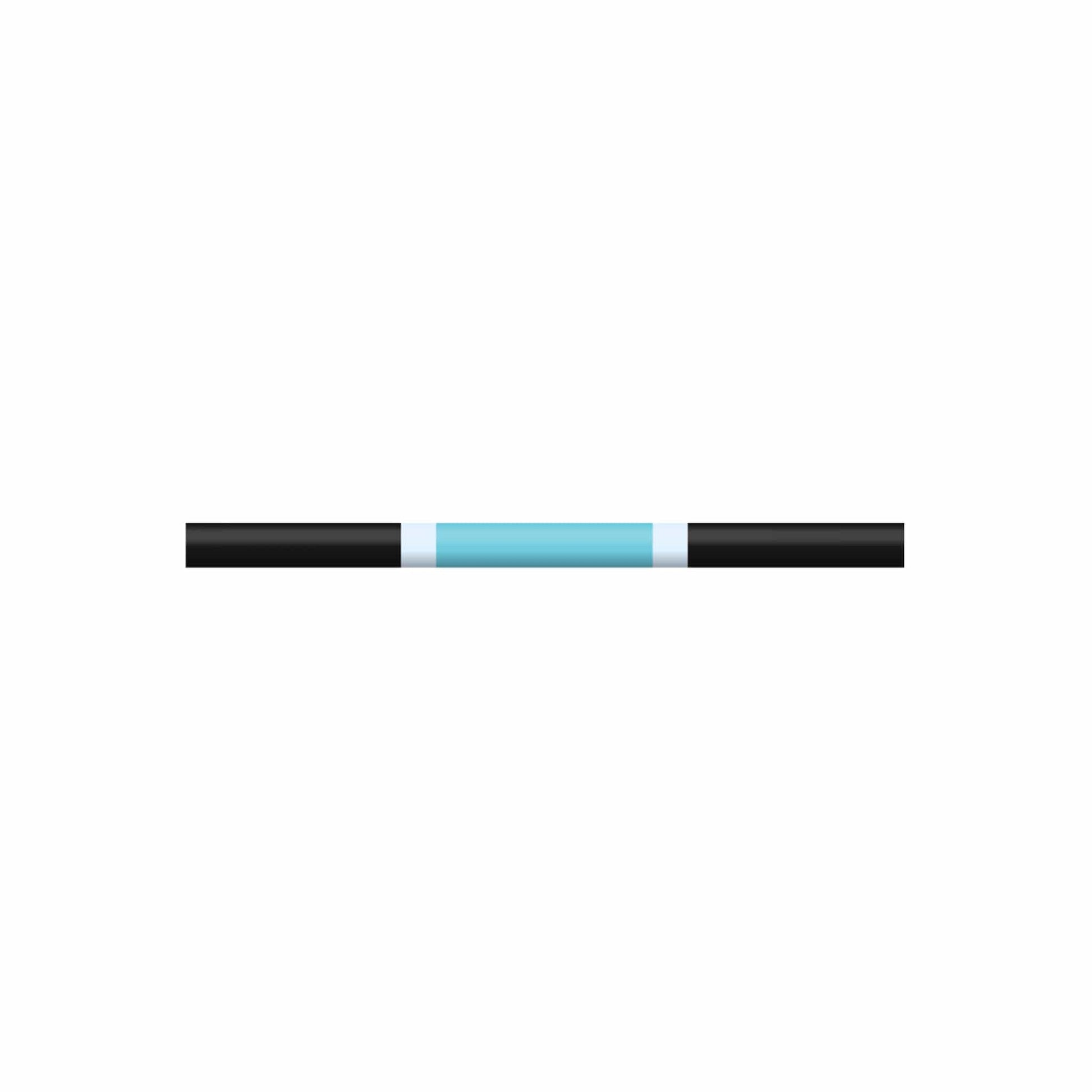 Copper Pony Poles Light Blue / Black Pole - 6.5' ft Zero Maintenance (Polymer Wrapped Wood)