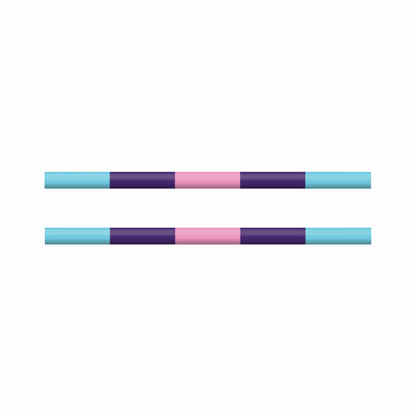 Copper Pony Poles Light Blue / Purple / Pink Poles - 8' ft Wood (Set of 2)