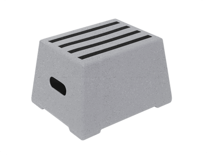 Copper Pony Poles Light Mottled Grey 1 Step Heavy Duty Mounting Block
