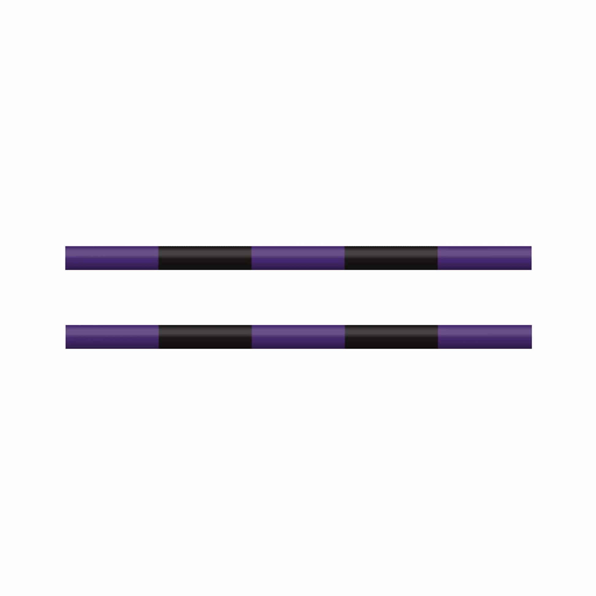 Copper Pony Poles Purple / Black Poles - 8' ft Wood (Set of 2)