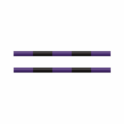 Copper Pony Poles Purple / Black Poles - 8' ft Wood (Set of 2)