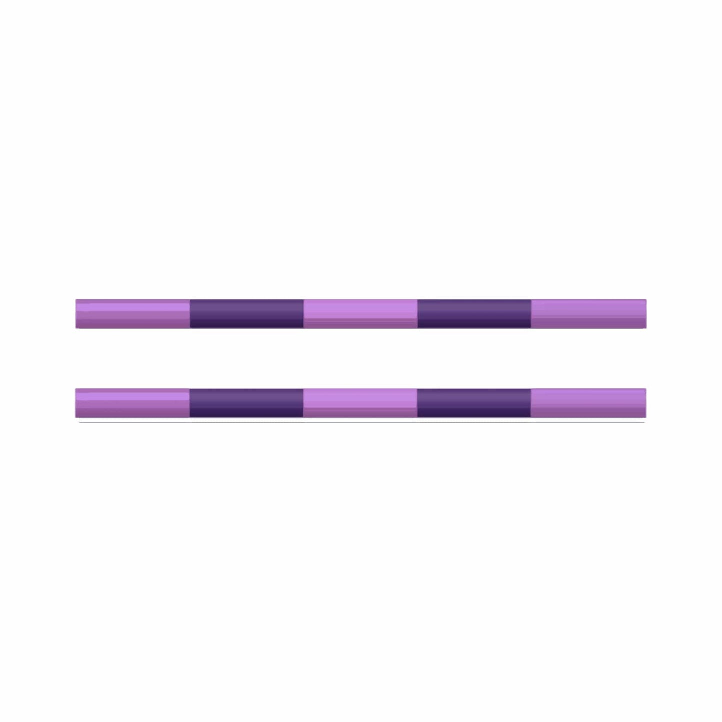 Copper Pony Poles Purple / Light Purple Poles - 8' ft Wood (Set of 2)