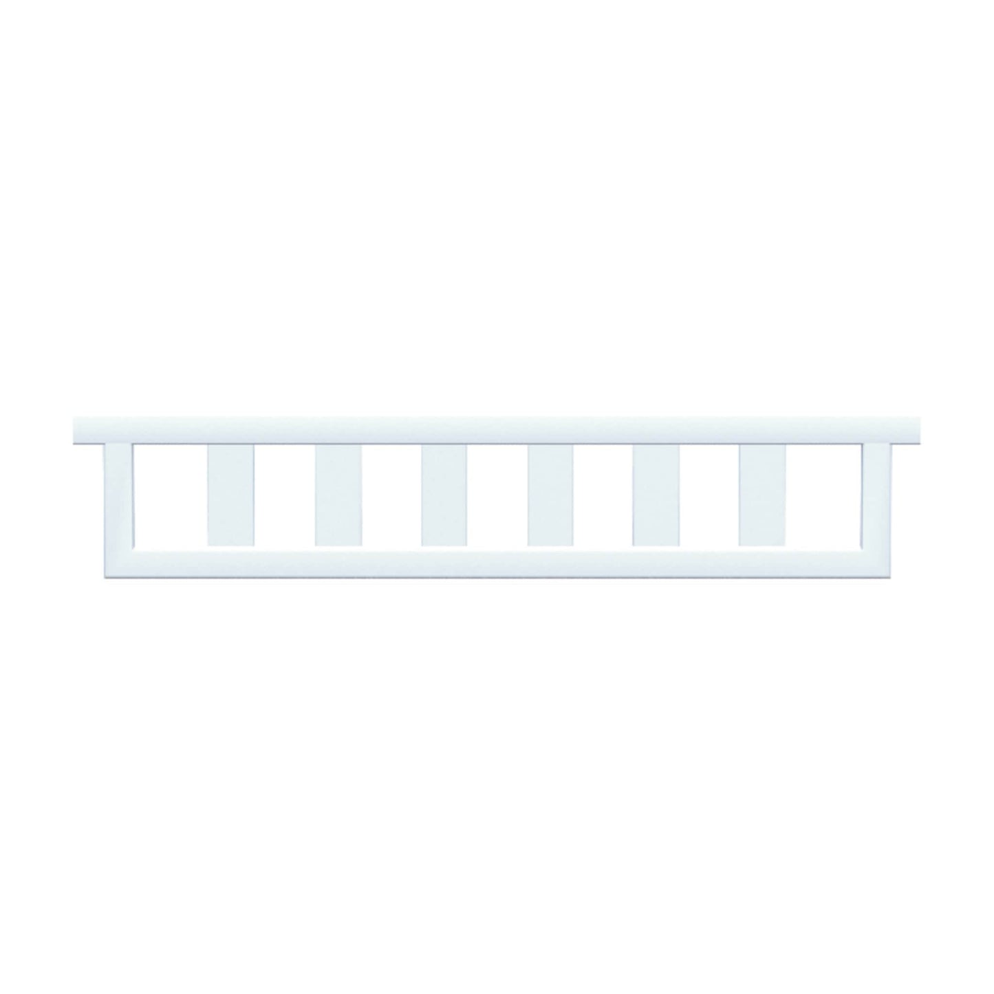 Copper Pony Poles White Hanging Ladder Filler - 8' wide
