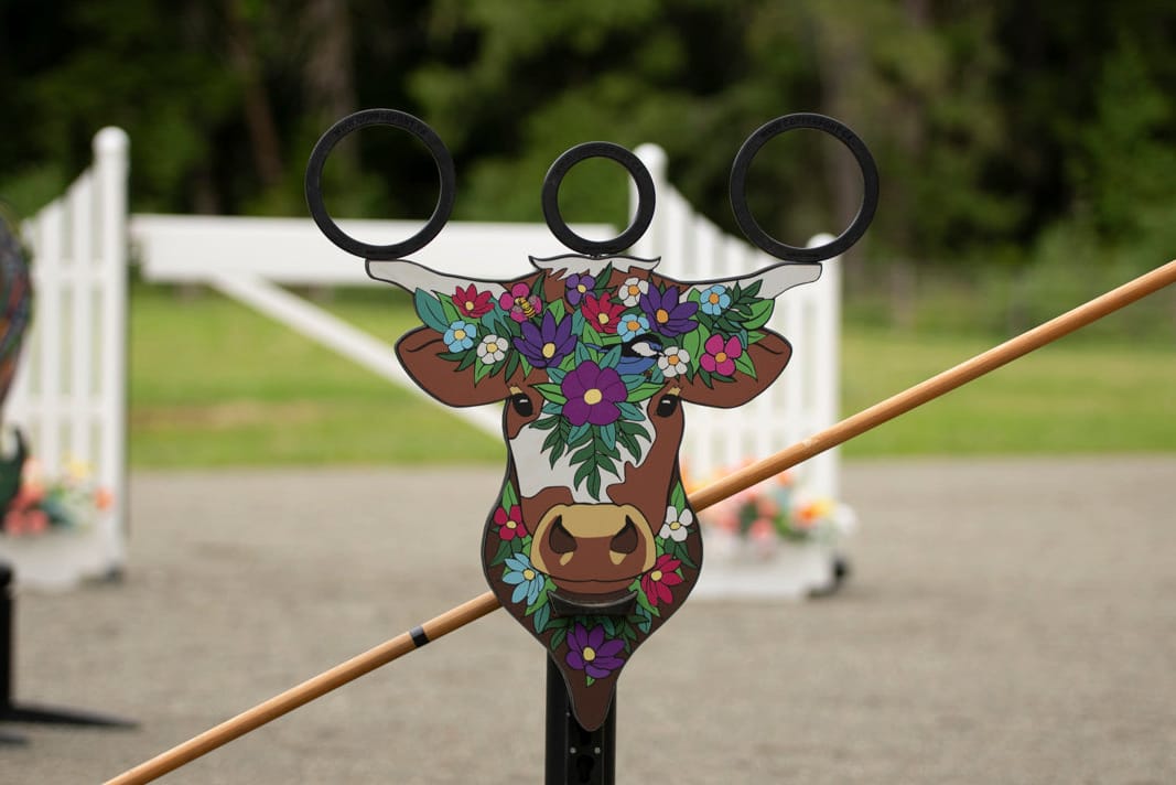 Copper Pony Poles Working Equitation Competition Bull Obstacle (without stand)