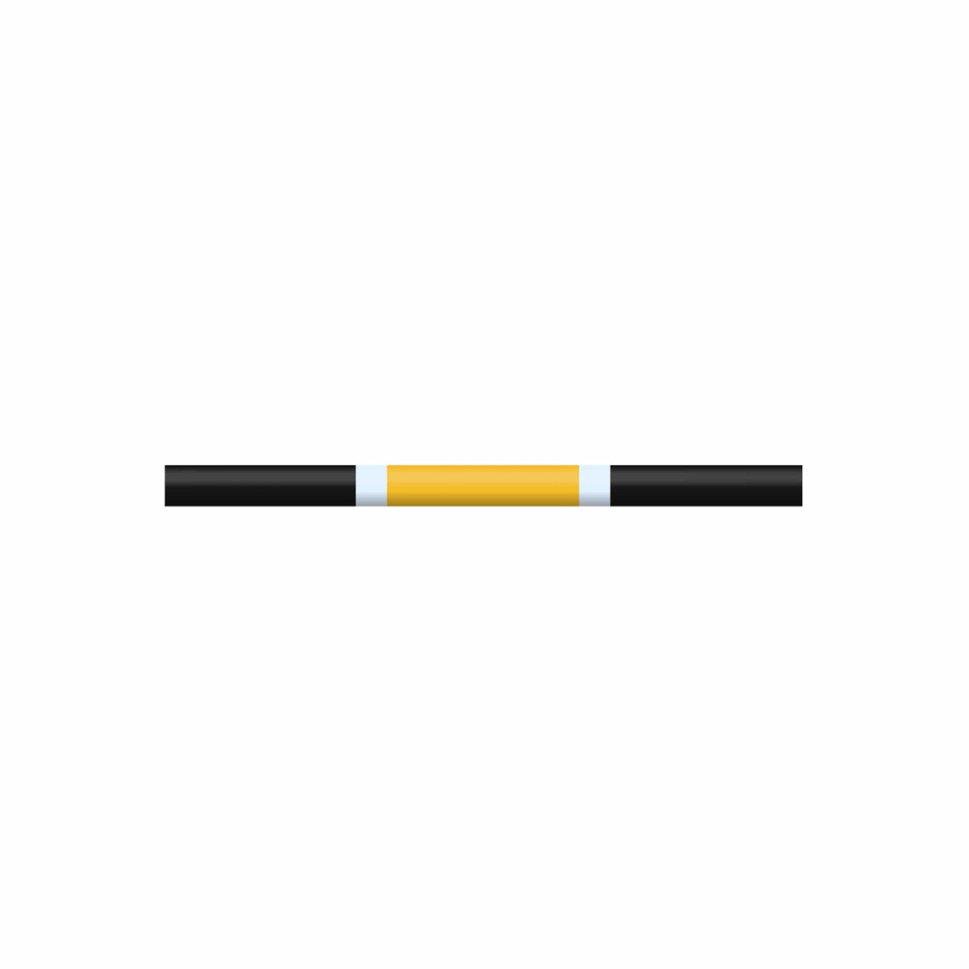 Copper Pony Poles Yellow / Black Pole - 6.5' ft Zero Maintenance (Polymer Wrapped Wood)