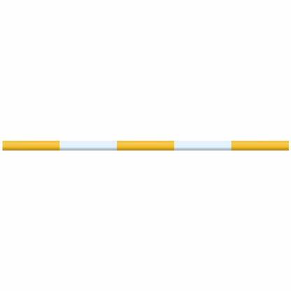 Copper Pony Poles Yellow / White Pole - 10' ft Zero Maintenance (Polymer Wrapped Wood)